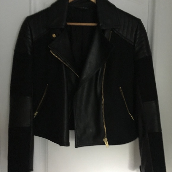 Sophie Hulme XS New Leather Biker Canvas jacket - Picture 6 of 8